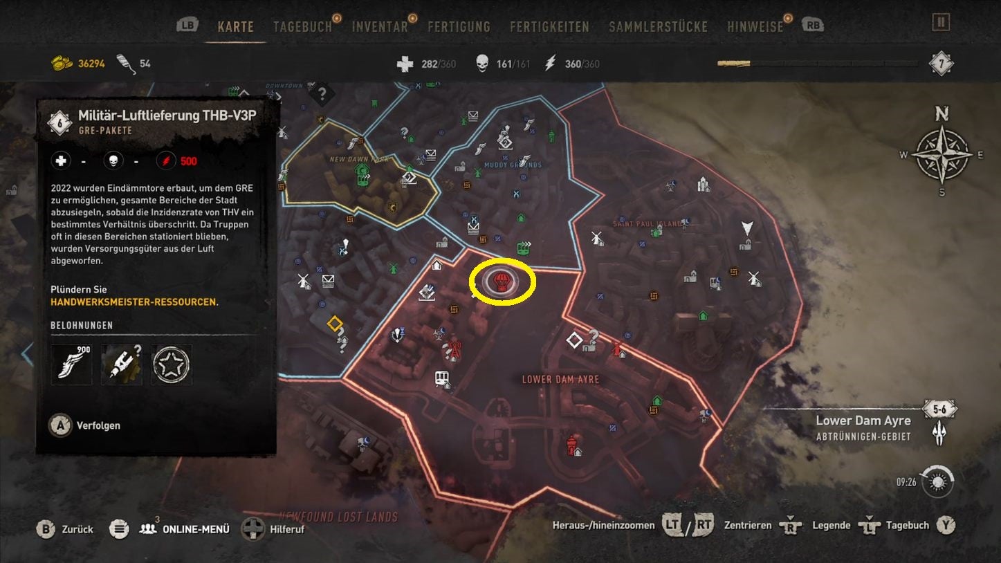 Dying Light 2: Alle GRE-Pakete und Luftlieferungen mit Fundorten und